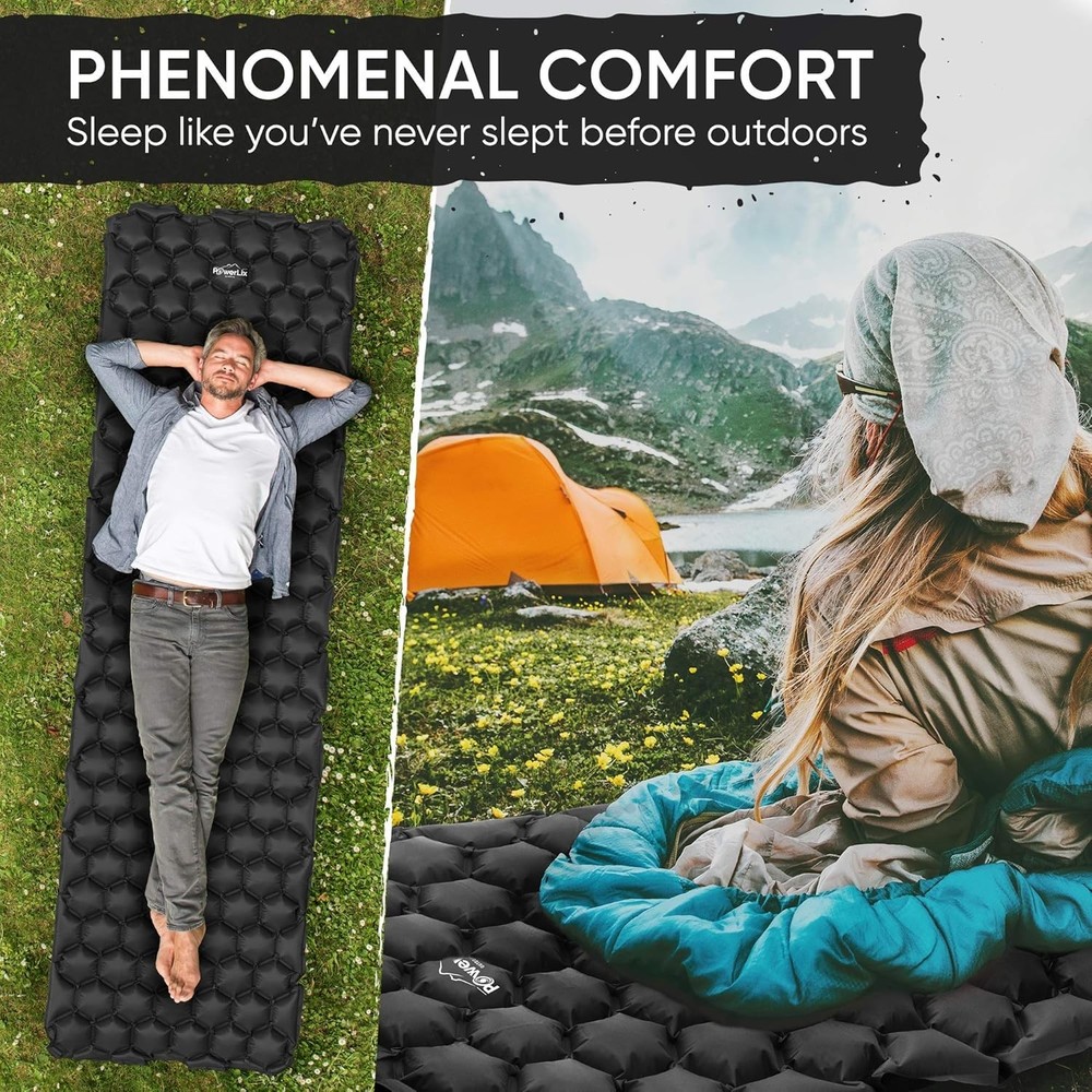 Sleeping Pad – Ultralight Inflatable Sleeping Mat, Ultimate for Camping, Back...