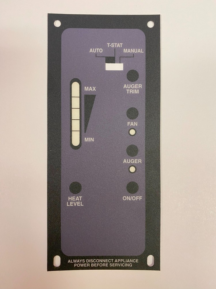 Vista Flame / Enviro, Post July 06, Control Panel Universal Decal