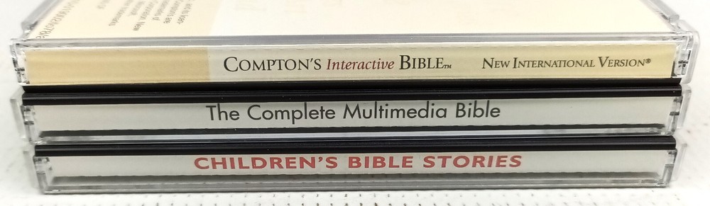 Comptons Bible Collection 3 CD-ROMs Windows Interactive Bible Multimedia Stories