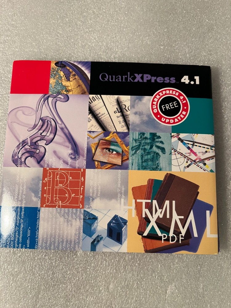 Quark XPress 4.1 Updater CD-ROM (Win & Mac) & 3.5” User Registration Floppy Disk