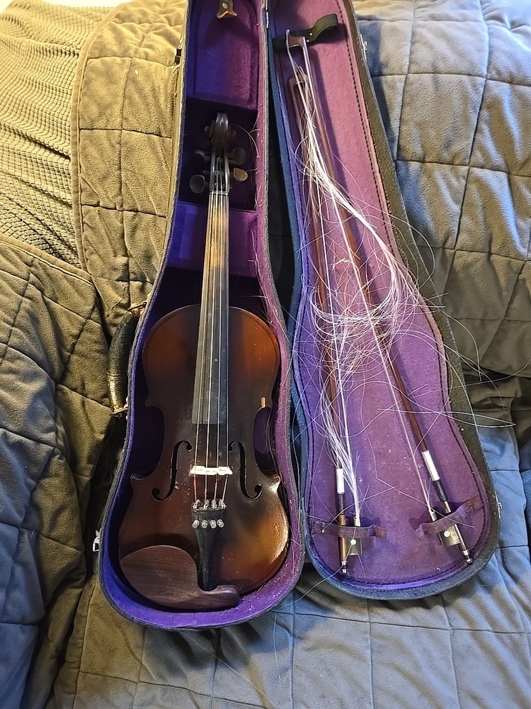 Vintage Violin In Case Full Size