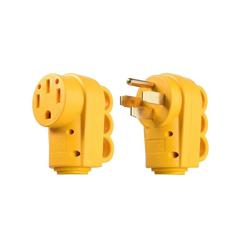 50Amp Male Female RV Replacement Plug Electric Power Cord Receptacle Connectors