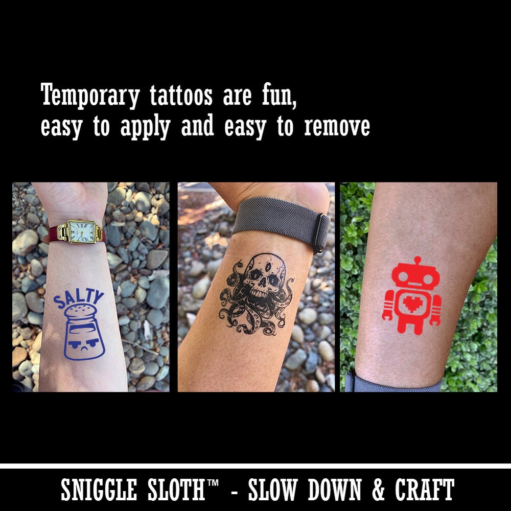Arizona State Flag Temporary Tattoo Water Resistant Set