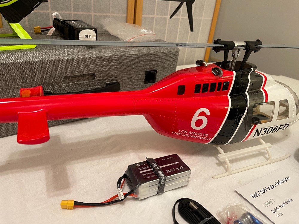 Fly Wing Bell-206 V3 6CH GPS 3D Hovering Auto Return RC RTF Helicopter