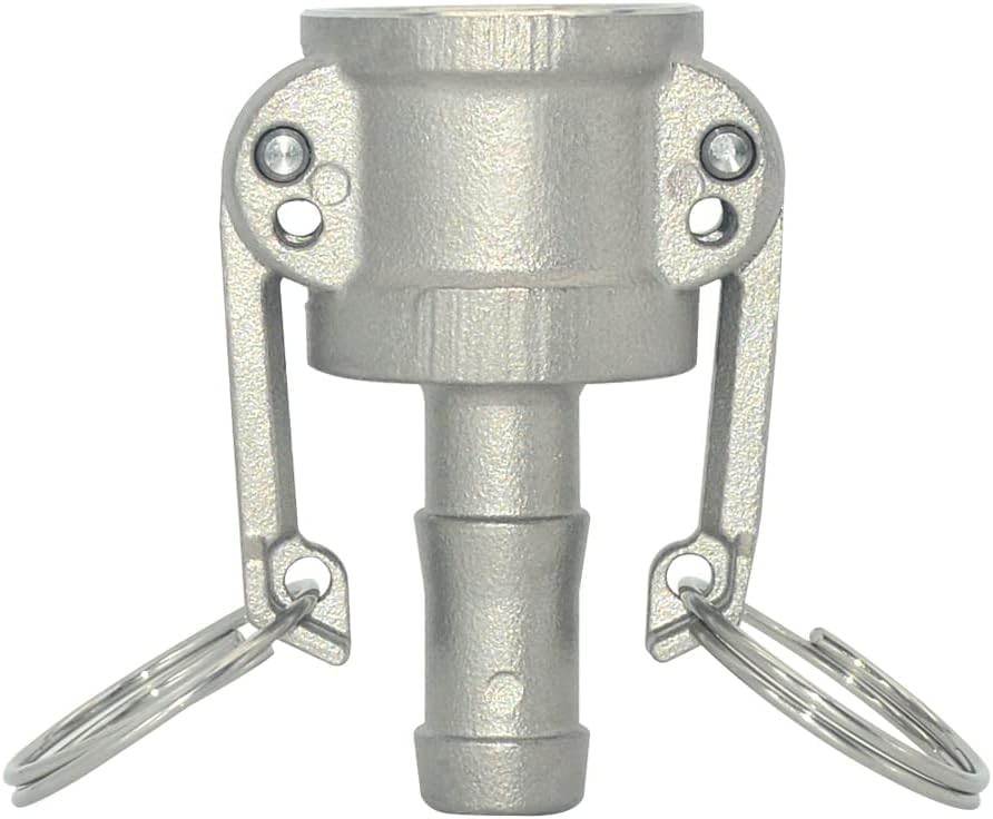 2 Pack 1 Inch Camlock Quick Connect Coupling C Trash Pump Adapter SS