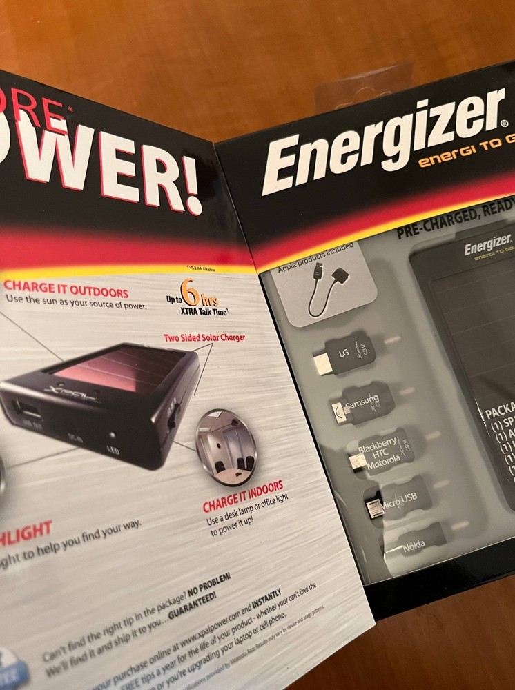 Energizer SP1000 Solar Power Pack – New