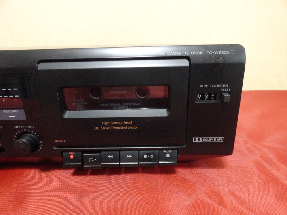 SONY TC-WE305 CASSETTE DECK PLAYER (FOR REPAIR)