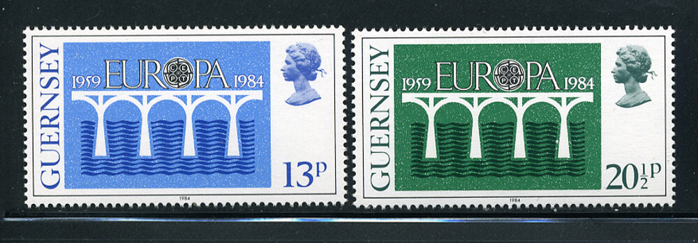 Guernsey Scott #281-2 MNH Stamp Set Mint Never Hinged