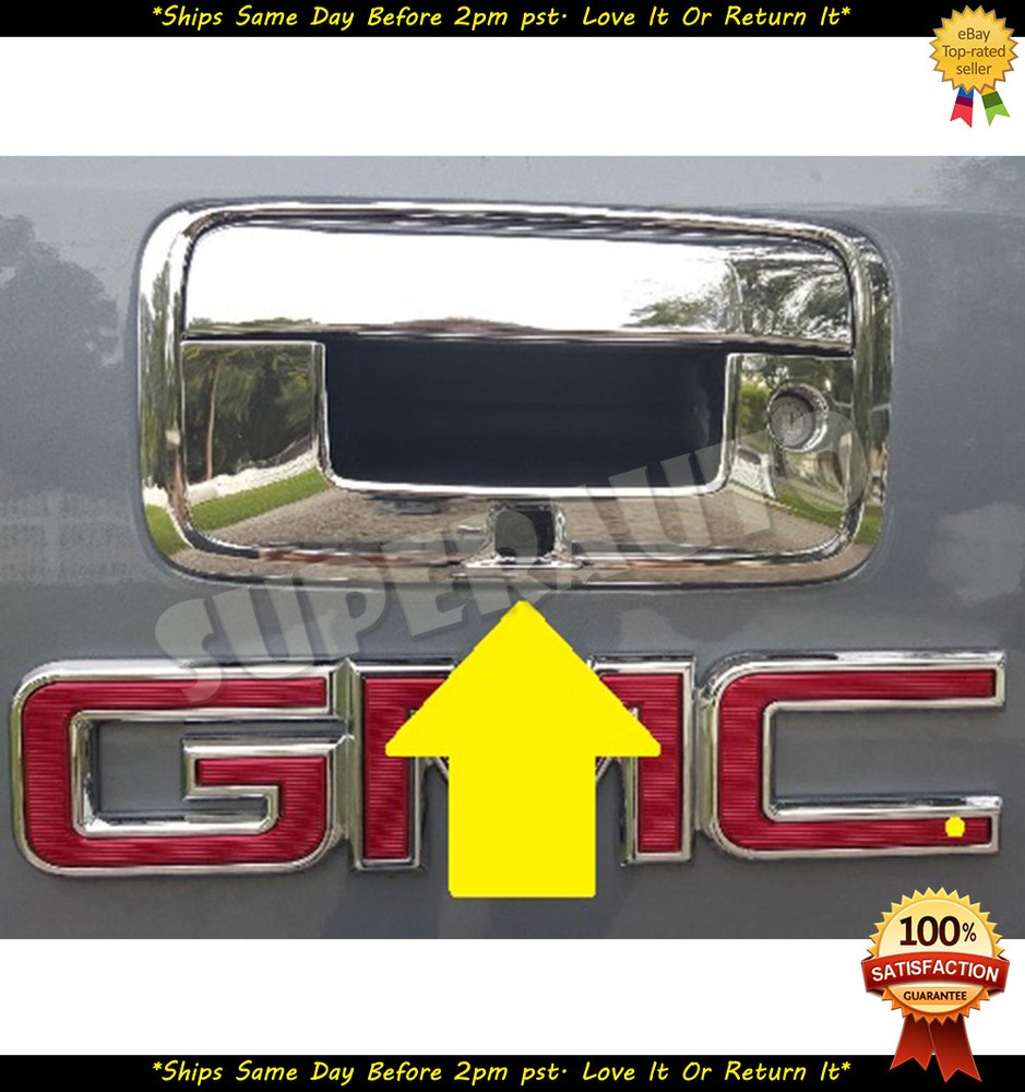 CHROME Tailgate Covers For 14-18 Chevy Silverado/GMC Sierra w/ Camera hole
