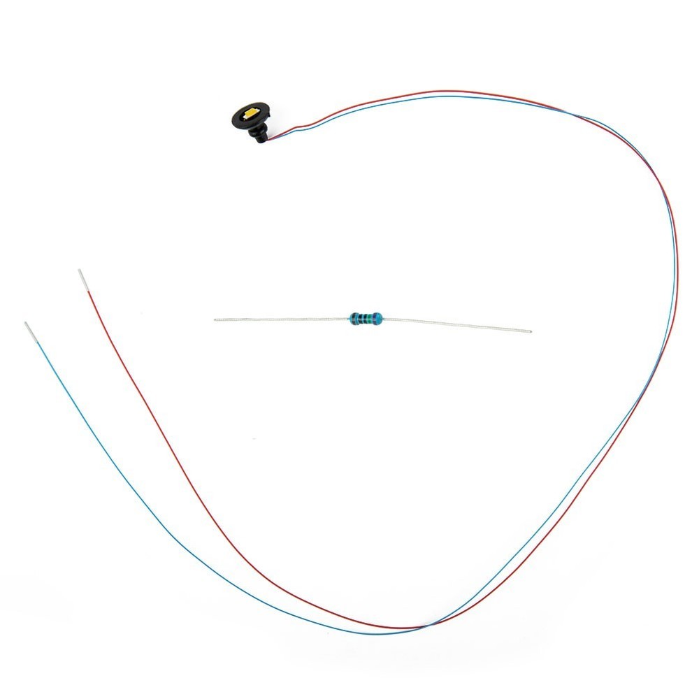 Model Train Scenery Decorations 10 Pack Black Wall Light LED Ceiling Lamps