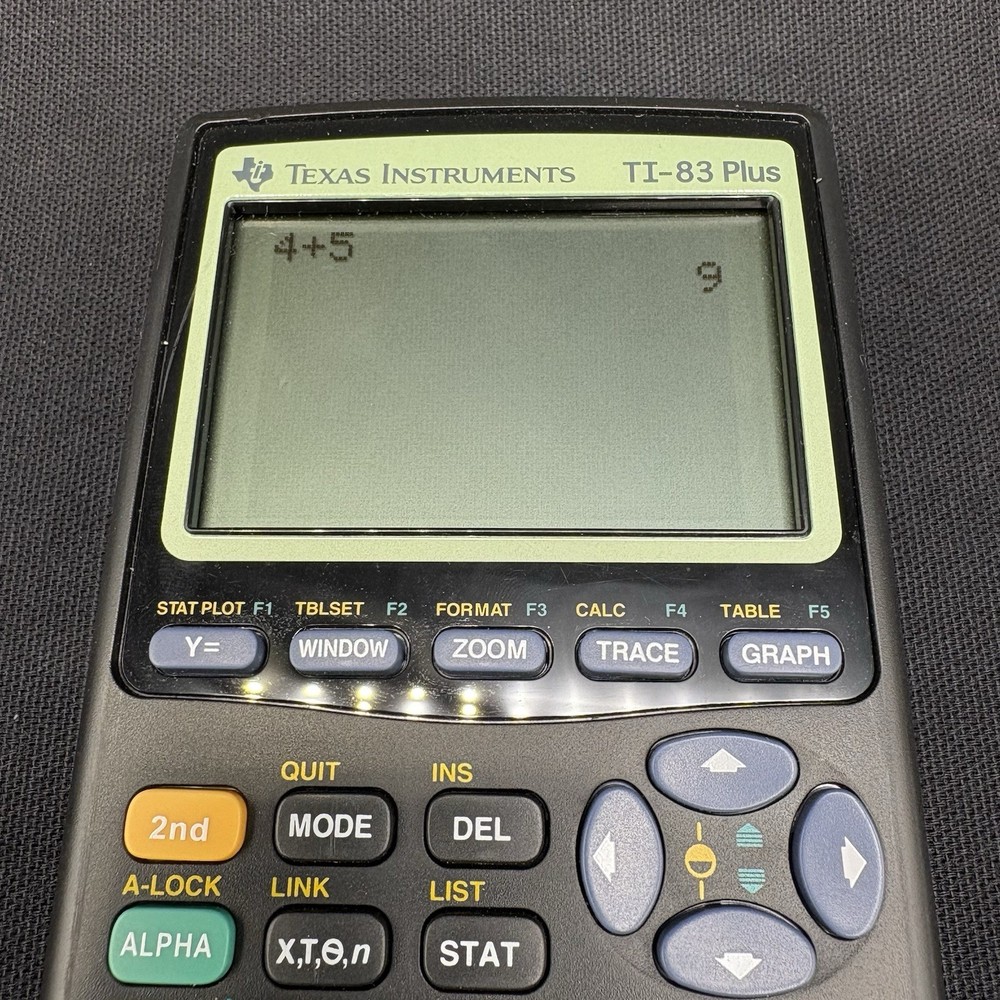 Texas Instruments TI-83 Plus Graphing Calculator Tested Working