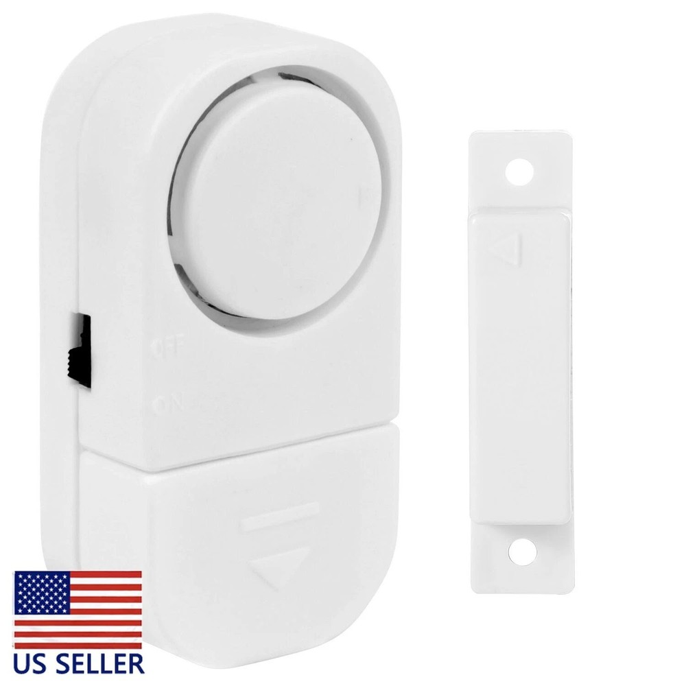 WIRELESS DOOR WINDOW SECURITY ALARM - Quick Set-up !!
