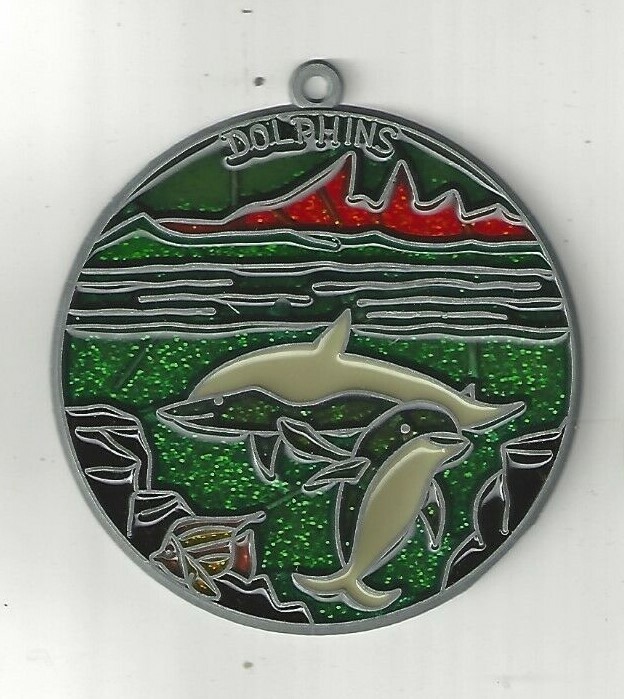 Dolphins Suncatcher w/Suction cup (New Old Stock)