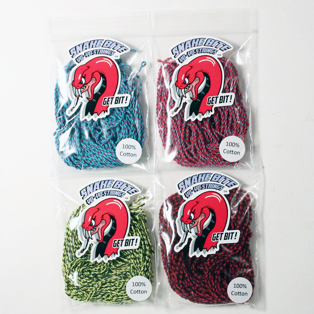 Snake Bite Yo-Yo Strings - Cotton - Normal T6 YoYo Strings - 10 Pack