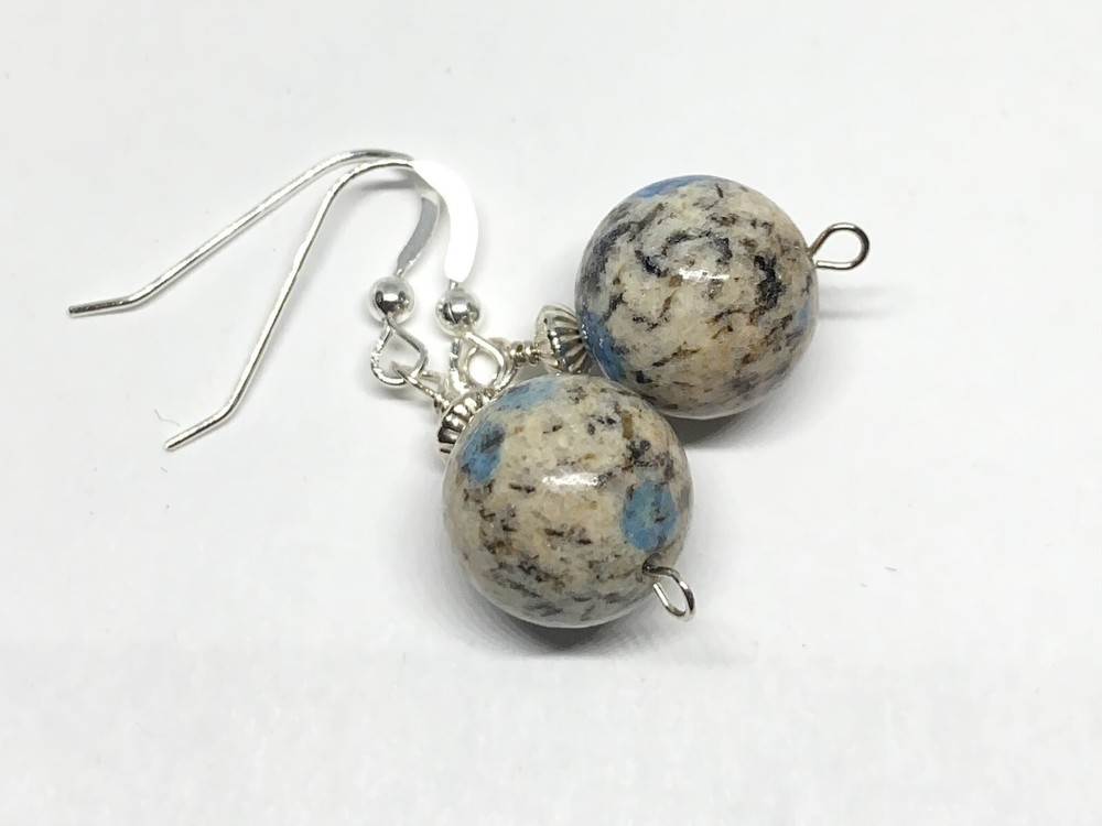K2 Genuine Stone .925 Sterling Silver Earrings