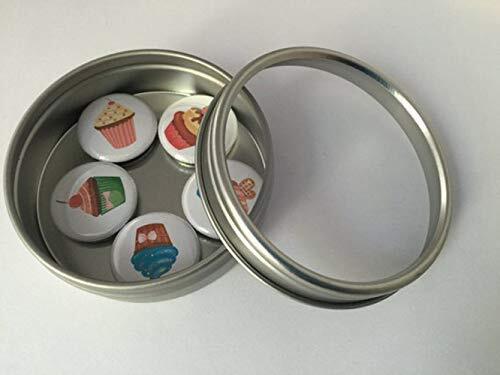 Cupcake 5 Magnet Set with White Background