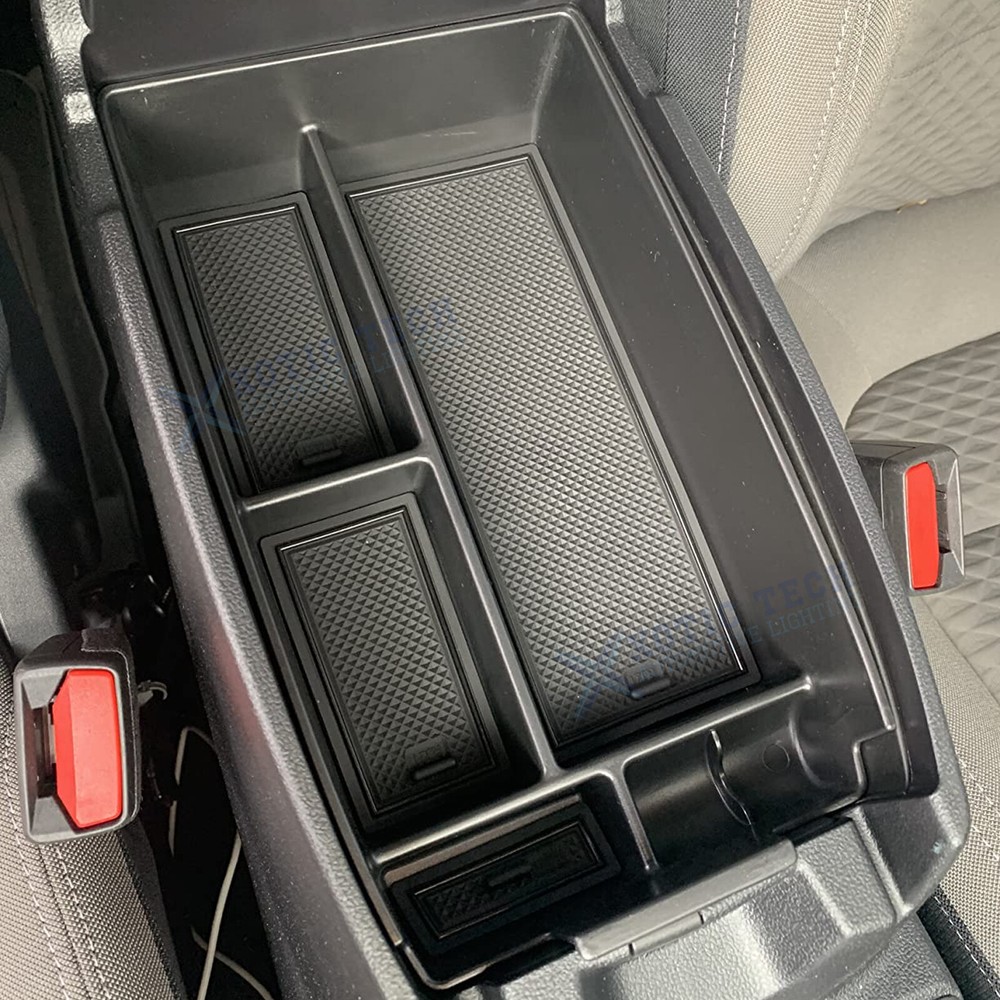Black Armrest Insert Container Secondary Storage Box For Ford Escape 2020-2026