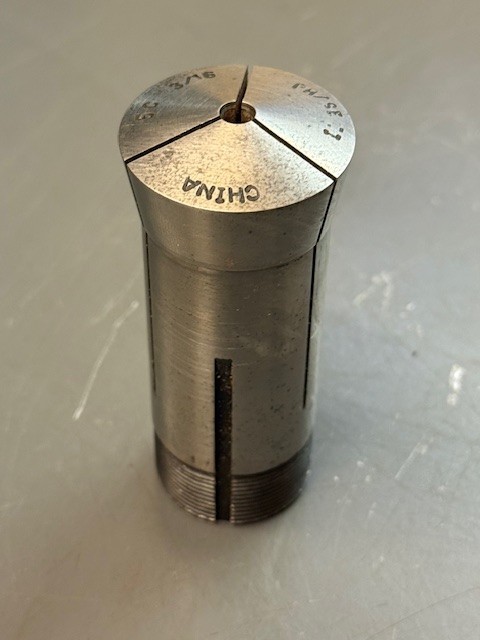 Phase II 3/16" Round Smooth 5C Collet w/Internal Threads