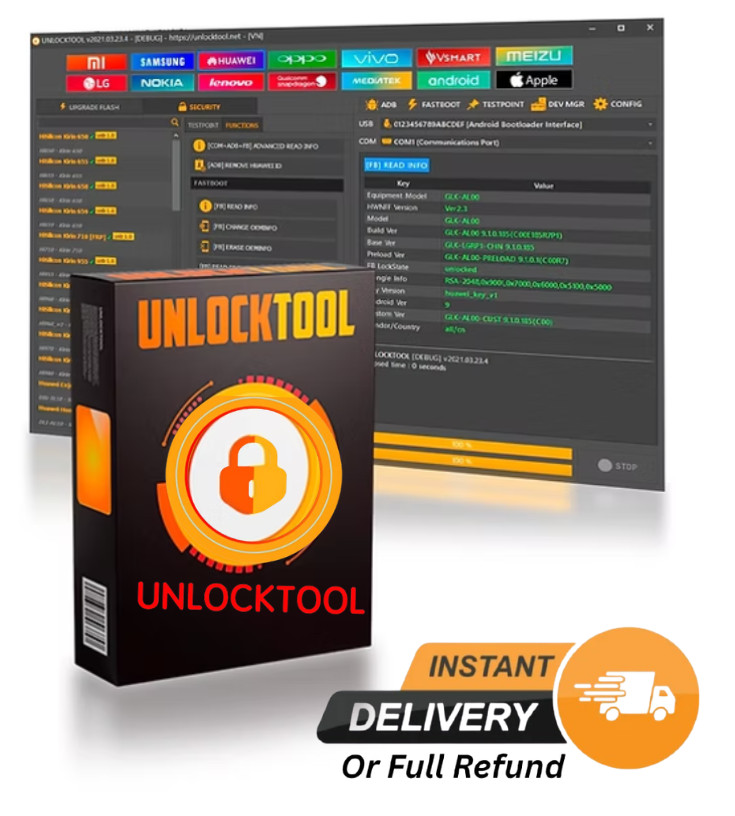 UNLOCK TOOL RENT [ 6 Hours ] Officiel Licence
