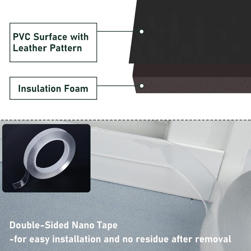 Window AC Side Panel, Full Surround Insulation Window Air Conditioner Foam Pa...