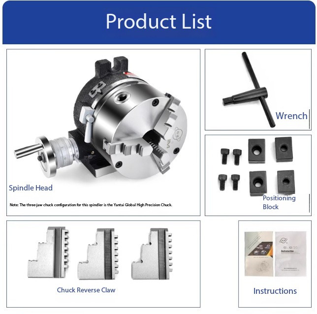 Indexing Plate Rotary Table Indexing Head Vertical/Horizontal Dual-Use