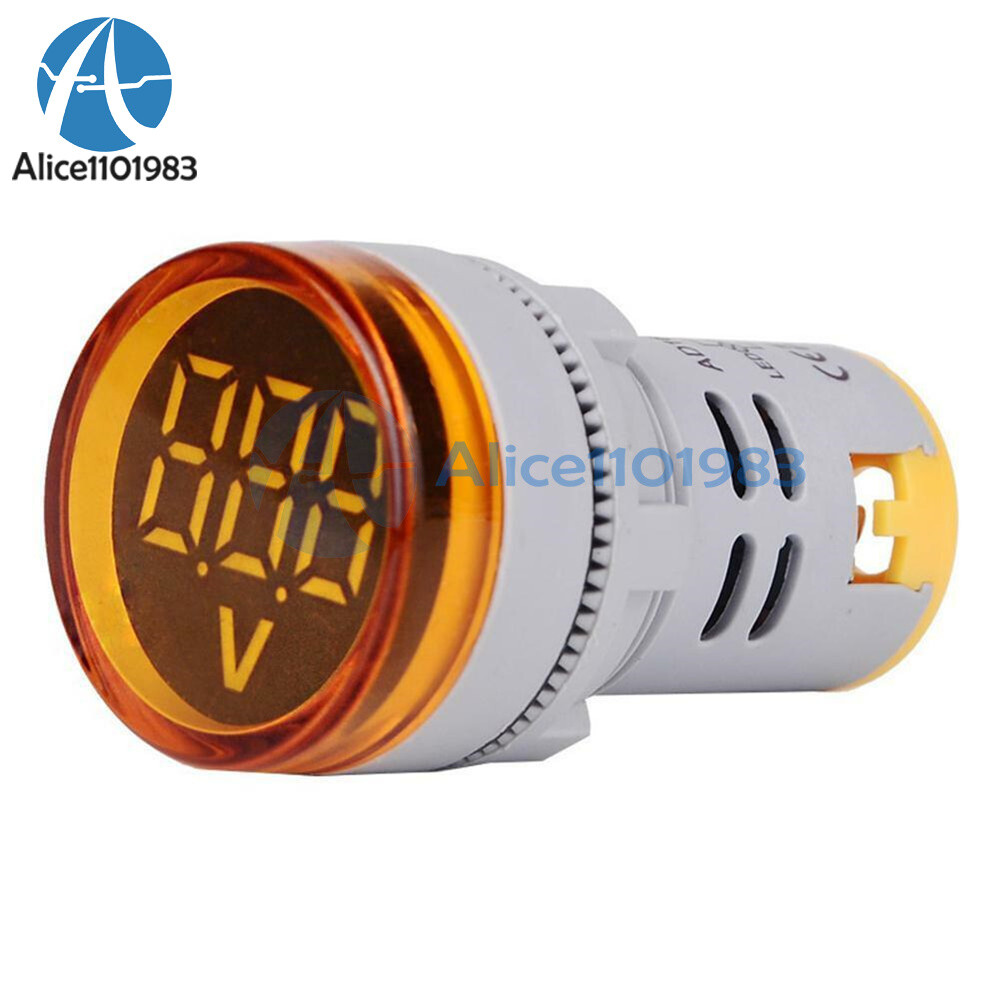 22MM Mini LED Voltmeter Digital Display Voltage Meter Volt Tester DC 6-100V