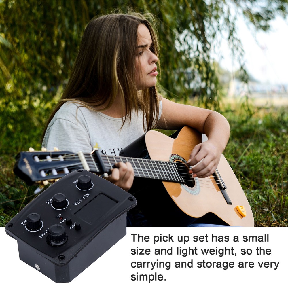 Guitar Pickup LCD Display Tuner Set Kit Instrument Accessory Replacement