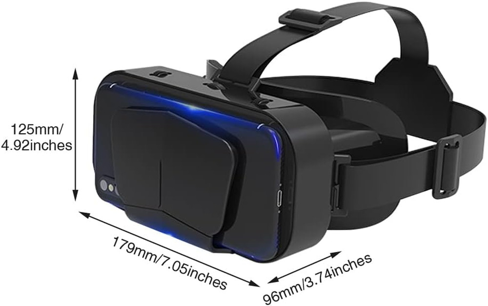 VR Headset 3D VR Glasses Universal Virtual Reality Goggles Support 360°...
