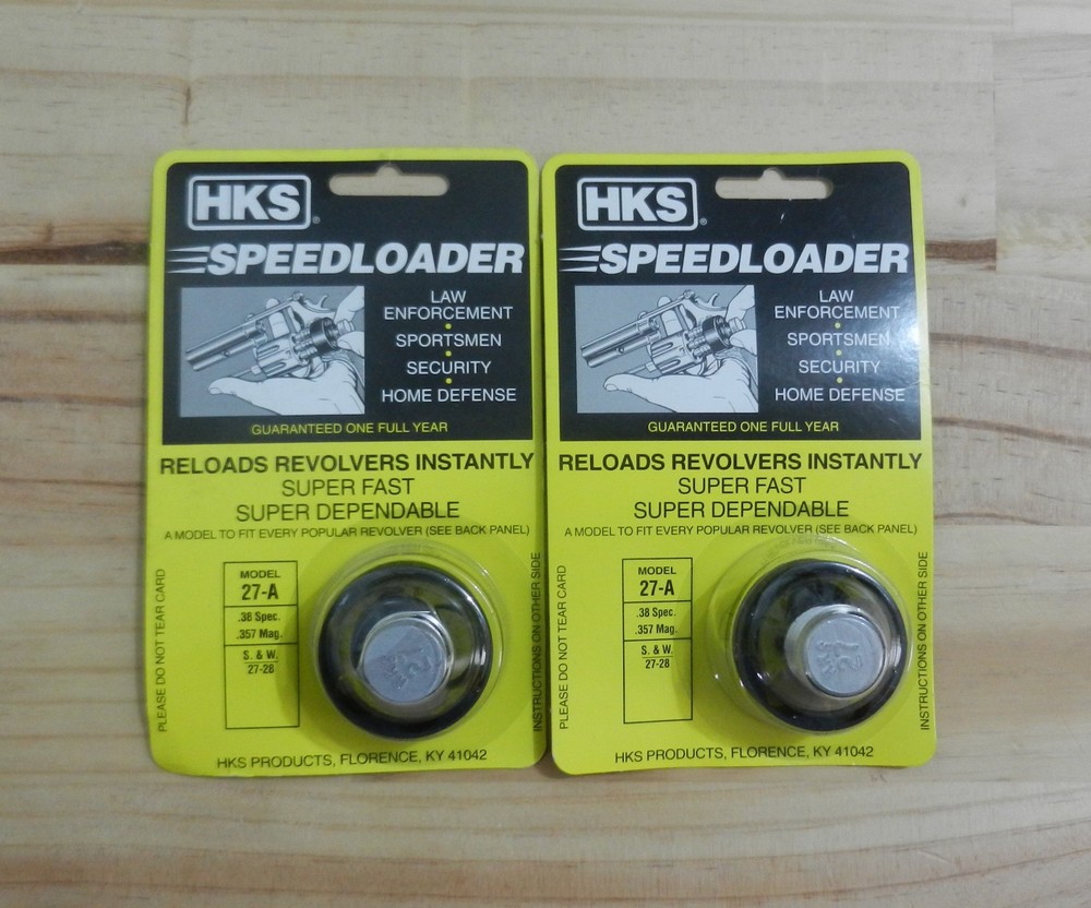 HKS Speedloader;  27-A;  6-Shot;  38 Spec 357 Mag;  2 Pack;   Fast & Dependable