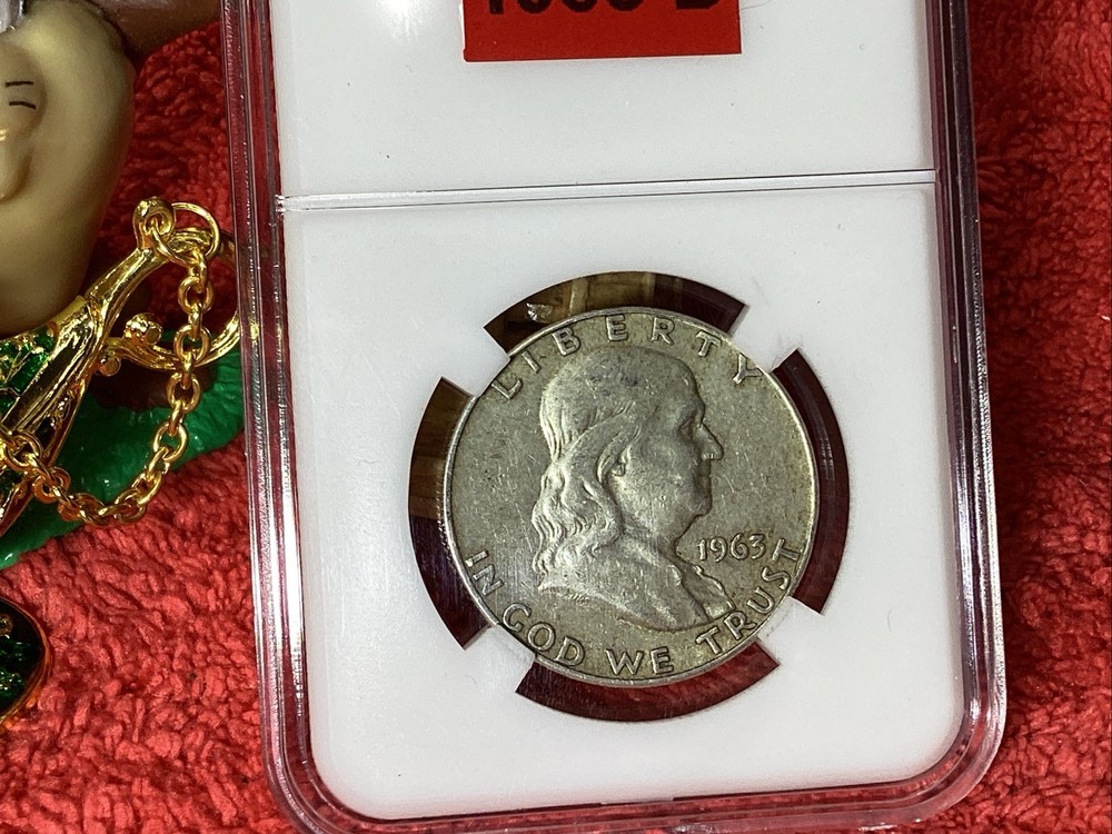 1963 D FRANKLIN HALF 💰in GENERIC SLAB 👀