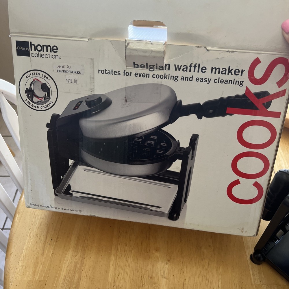 belgian waffle maker rotating