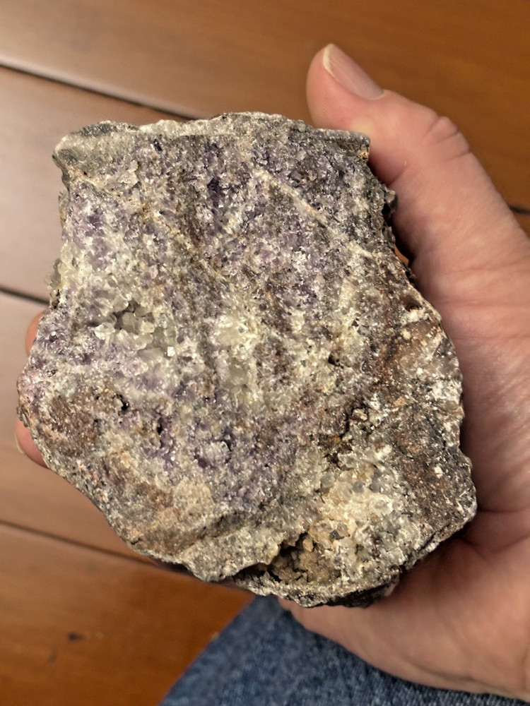 Mexican Amethyst - Matrix - Rough - 2lbs 11oz - Display/Lapidary