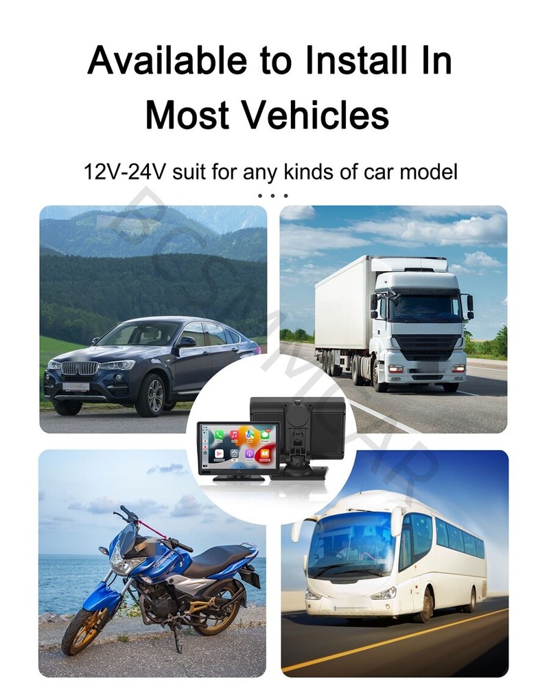 Car Dash Camera For CarPlay Android Auto Navi WIFI 7in Stereo Multimedia Player