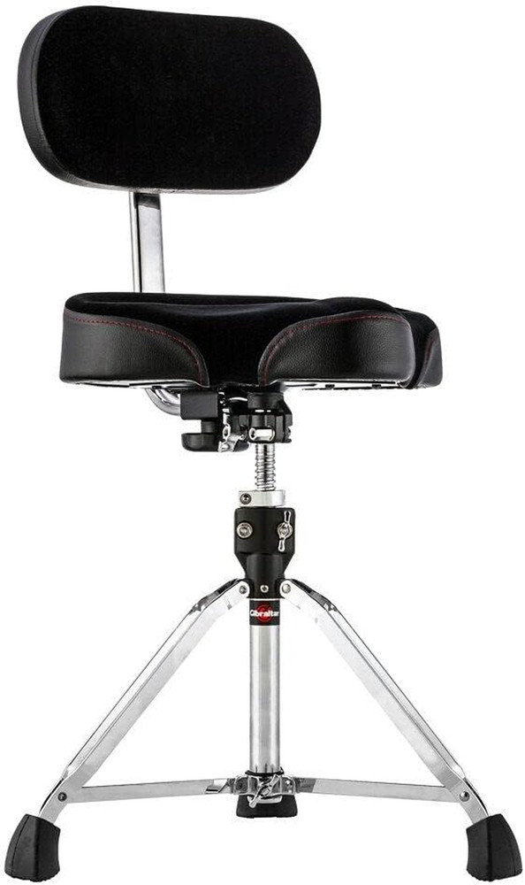Adjustable Motorcycle Drum Throne with Memory Foam & Heavy Duty Support