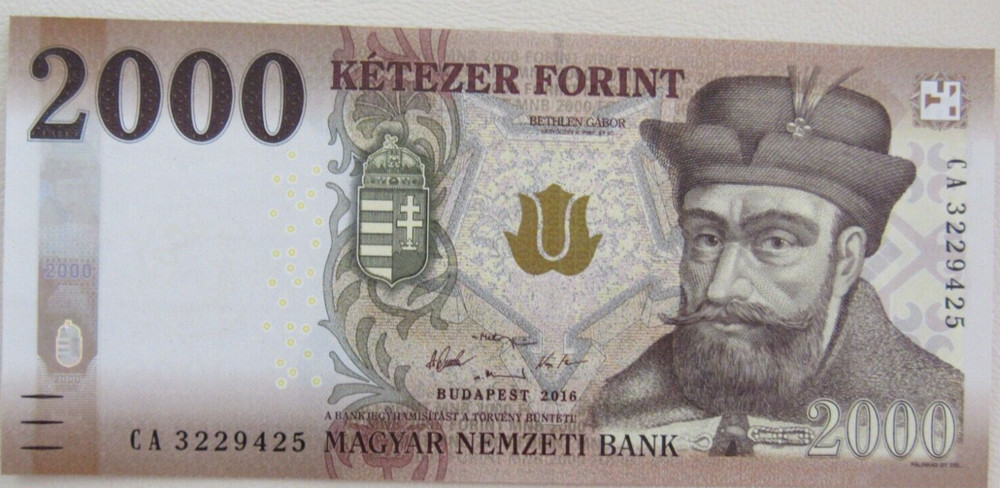 Hungary: 2000 Forints 2016 UNC Condition!