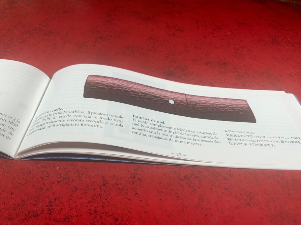 Montblanc warranty book card certificate documents blank