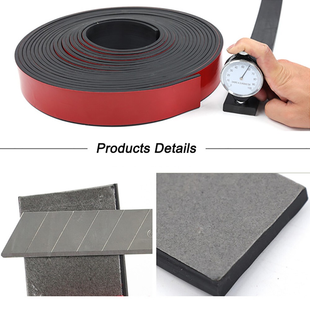 Self Adhesive Rubber Strip Pads Adhesive Backed Solid Seals Gasket Various Sizes