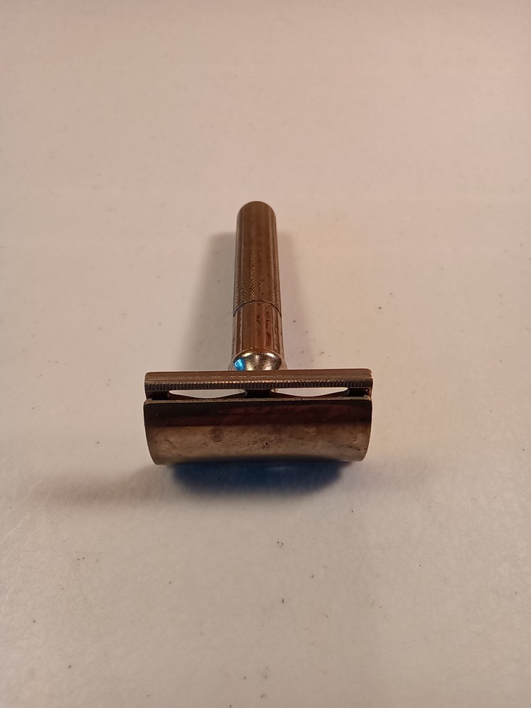 Vintage 1940's Gillette Fat Handle TECH DE Safety Razor