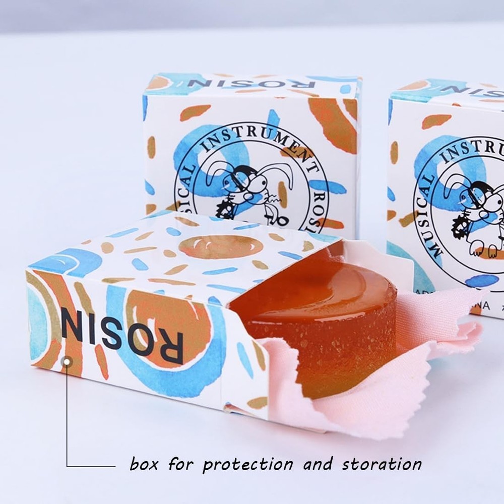 Light Yellow Rosin for String Instruments - Low Dust, Round, Essential Accessory