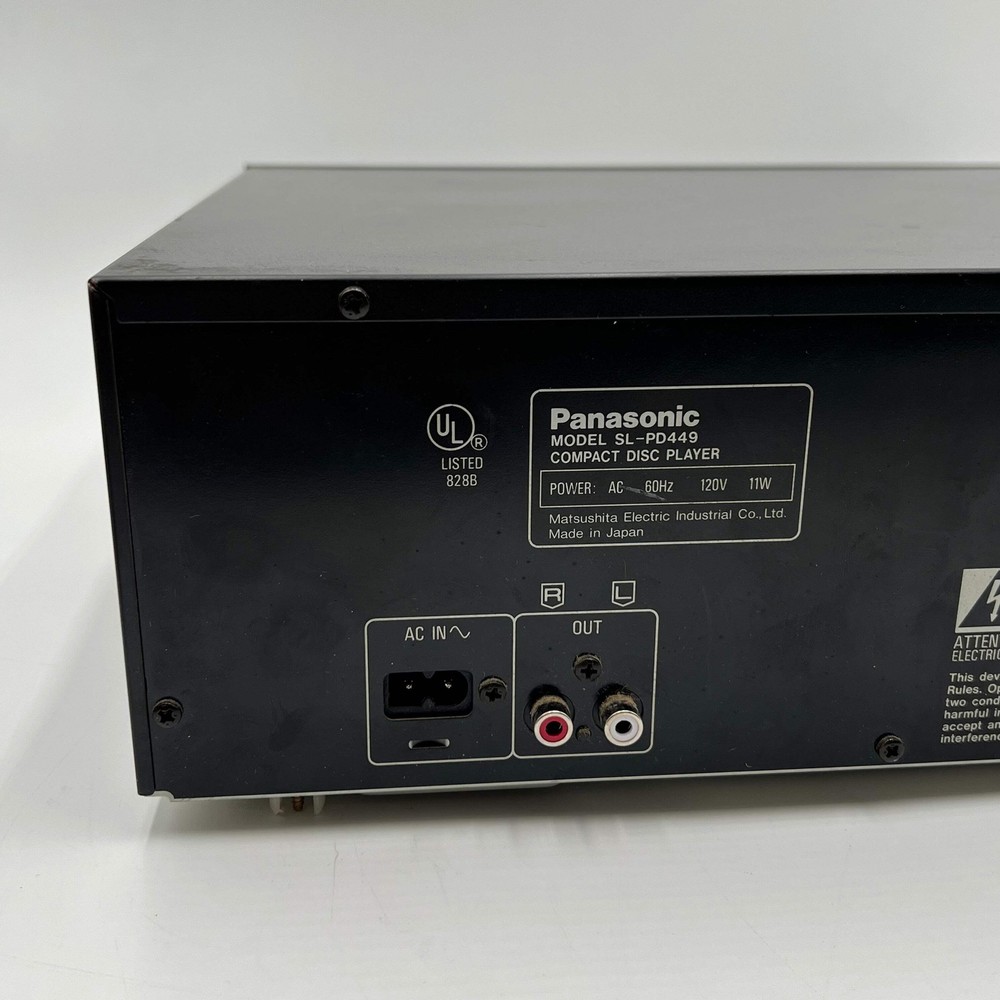 PANASONIC SL-PD449 COMPACT DISC Player | POWERS ON UNTESTEDUsed - Black