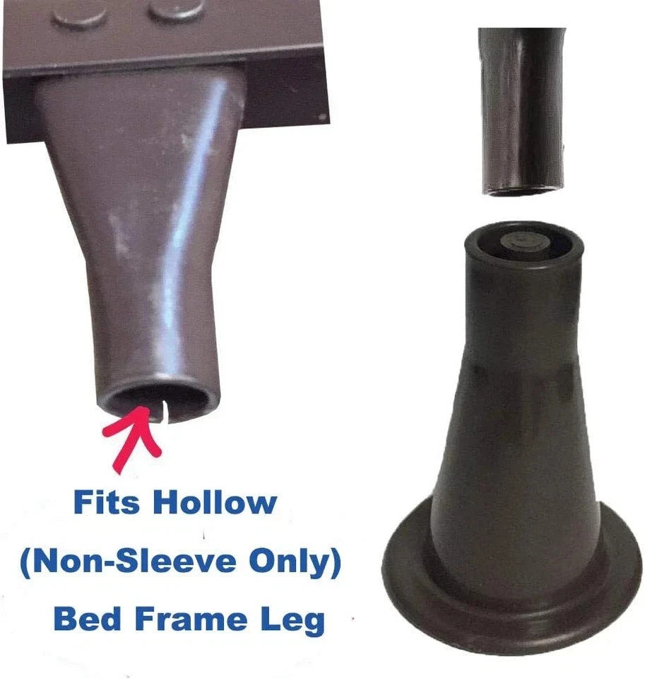 6PCS Reinforced Bed Frame Feet That Replace Wheels. Prevent Sliding. Sturdy