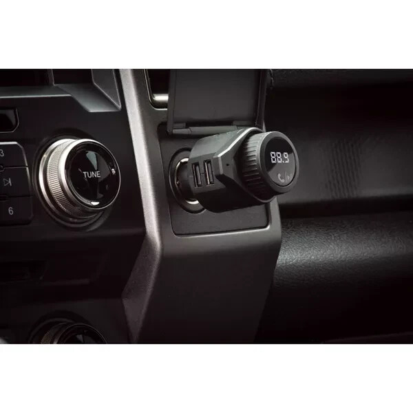 Scosche Bluetooth FM Transmitter (2.4A/12W 2-Port USB-A) - Black