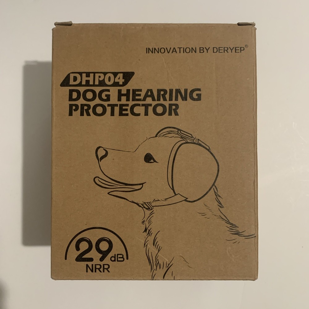 Deryep DHP04 Dog Hearing Protector White Size M 29dB NRR