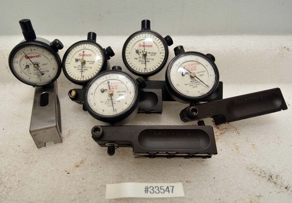 1 of 5 Starrett Dial Indicators (Inv.33547)