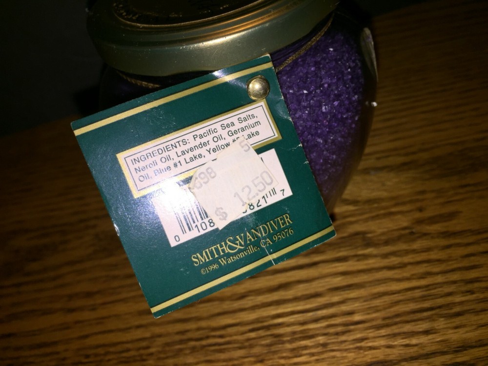 Smith & Vandiver Lavender Bath Salts 1996