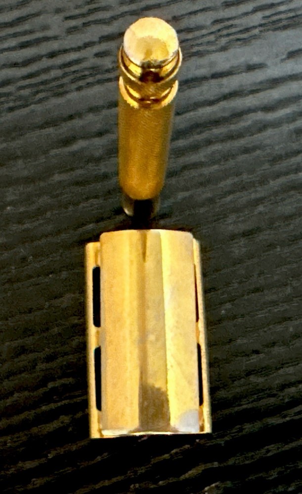 Vintage Gillette Gold Tech Safety Razor/54 grams
