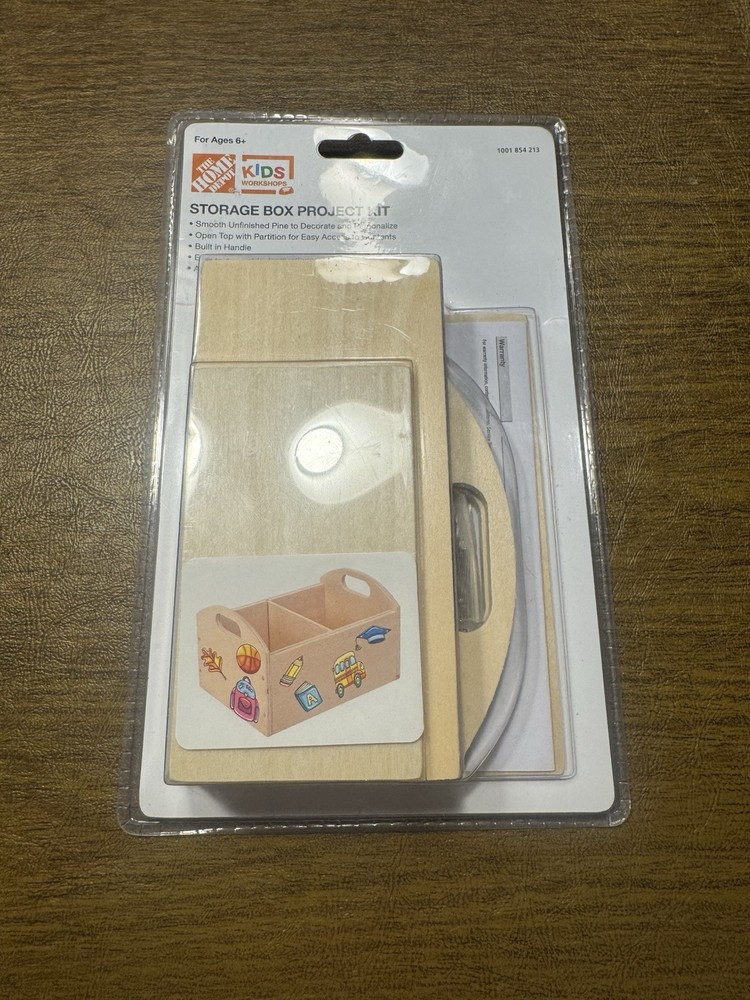 The Home Depot Kids Workshop: Storage Box Project Kit