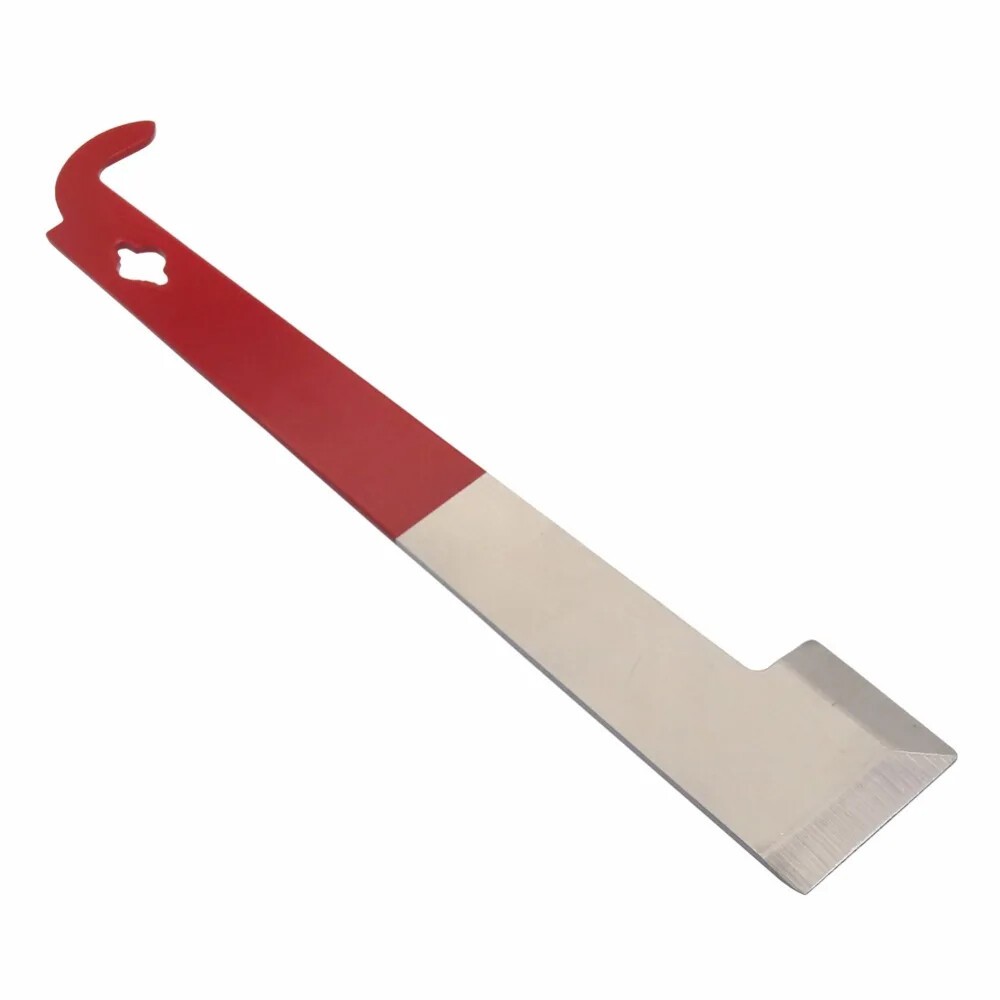 26.5cm Stainless Bee Hive Tool Frame Lifter &Scraper J Shape Hook Scraping Knife
