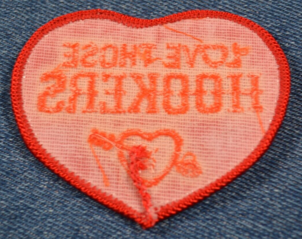 Original 70s NOS Vintage LOVE THOSE HOOKERS Header 3" Patch Racecar Auto Car