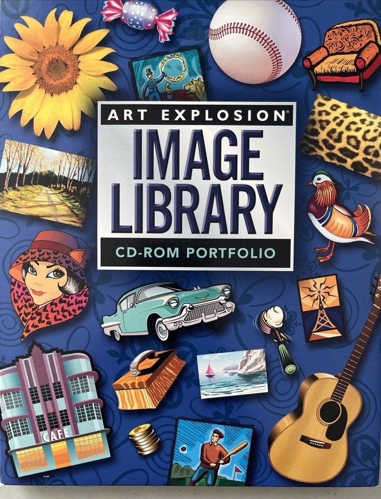 ART EXPLOSION 800,000 Clip Art Library Software PC 34 CD Image Graphics